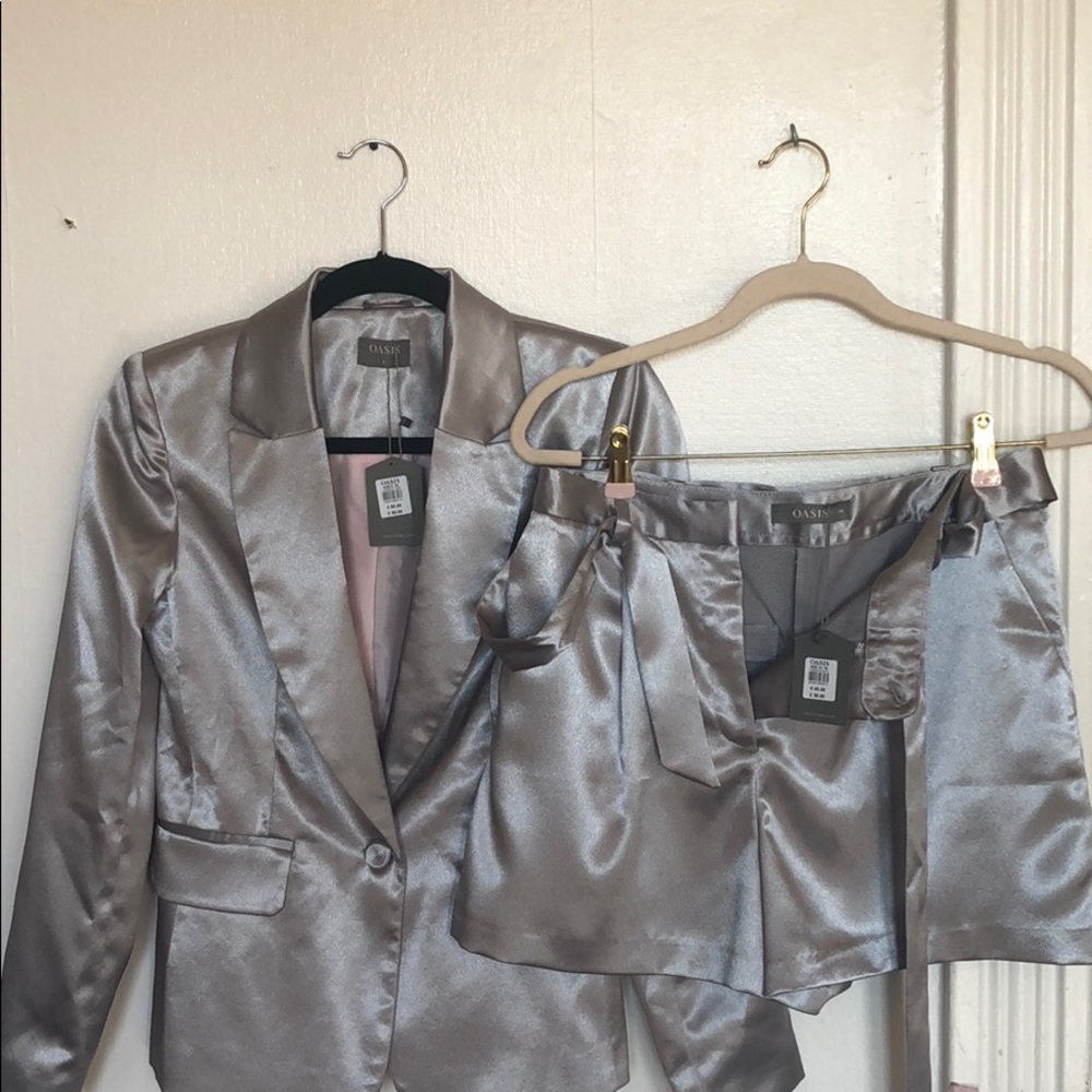 ASOS silver two-piece suit | NEW